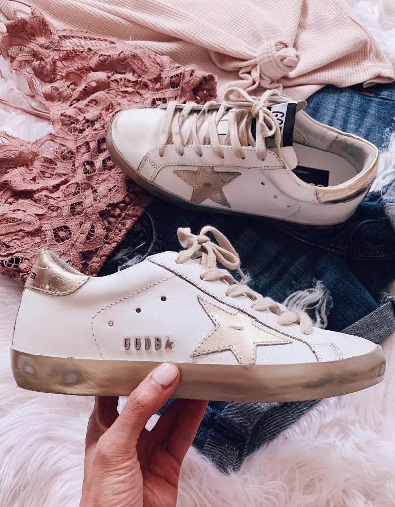 Golden goose hotsell sneakers with dress