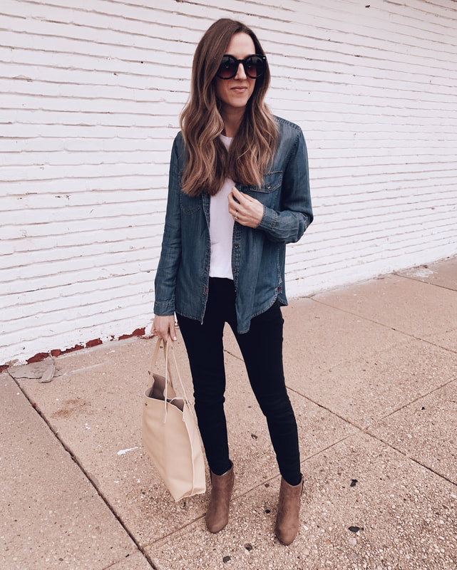 Teacher Style and a Little Chambray With Walmart – Sunsets and Stilettos