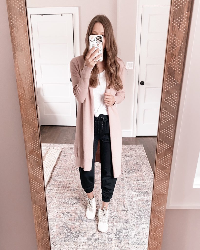 nordstrom anniversary sale outfit leith longline cardigan teacher outfit