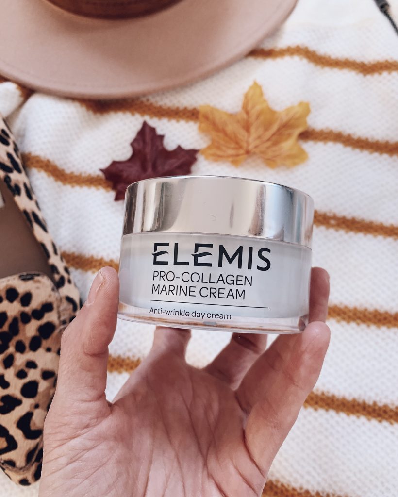 Elemis pro-collagen marine cream skincare products that combat maskne, beauty routine for mask wearers