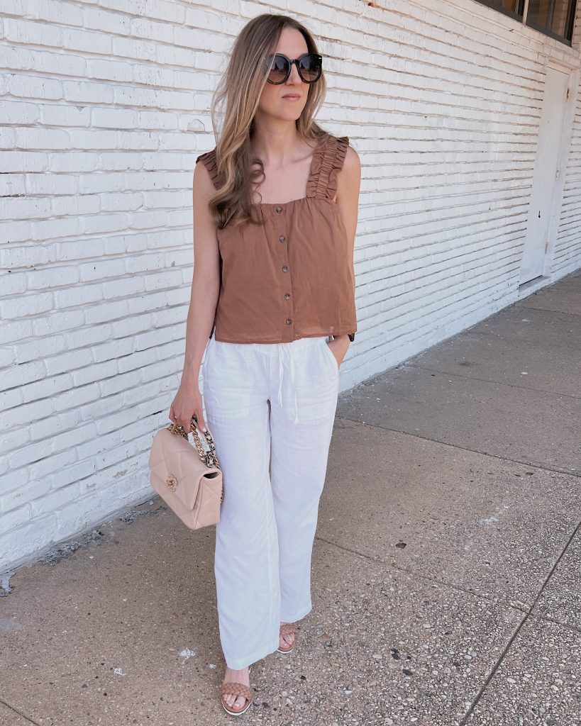 The Key to Wearing a Loose Top with Wide Leg Pants - Sunsets and Stilettos